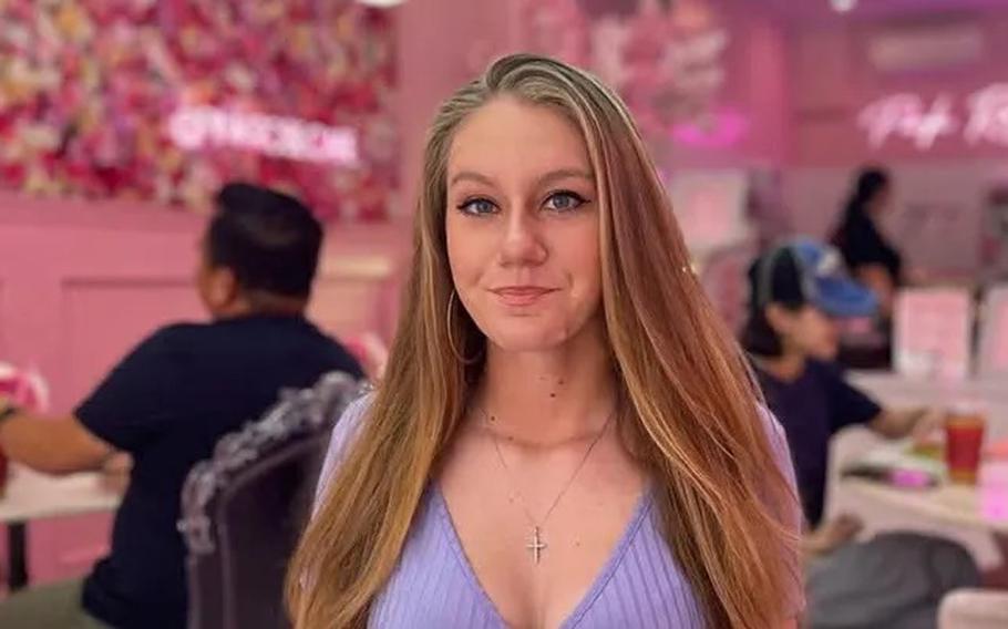 U.S. Marine veteran Ivy Unruh, in an undated photo. A 25-year-old veteran who was gunned down outside her Kansas home earlier this month saved the lives of six people through organ donation. 