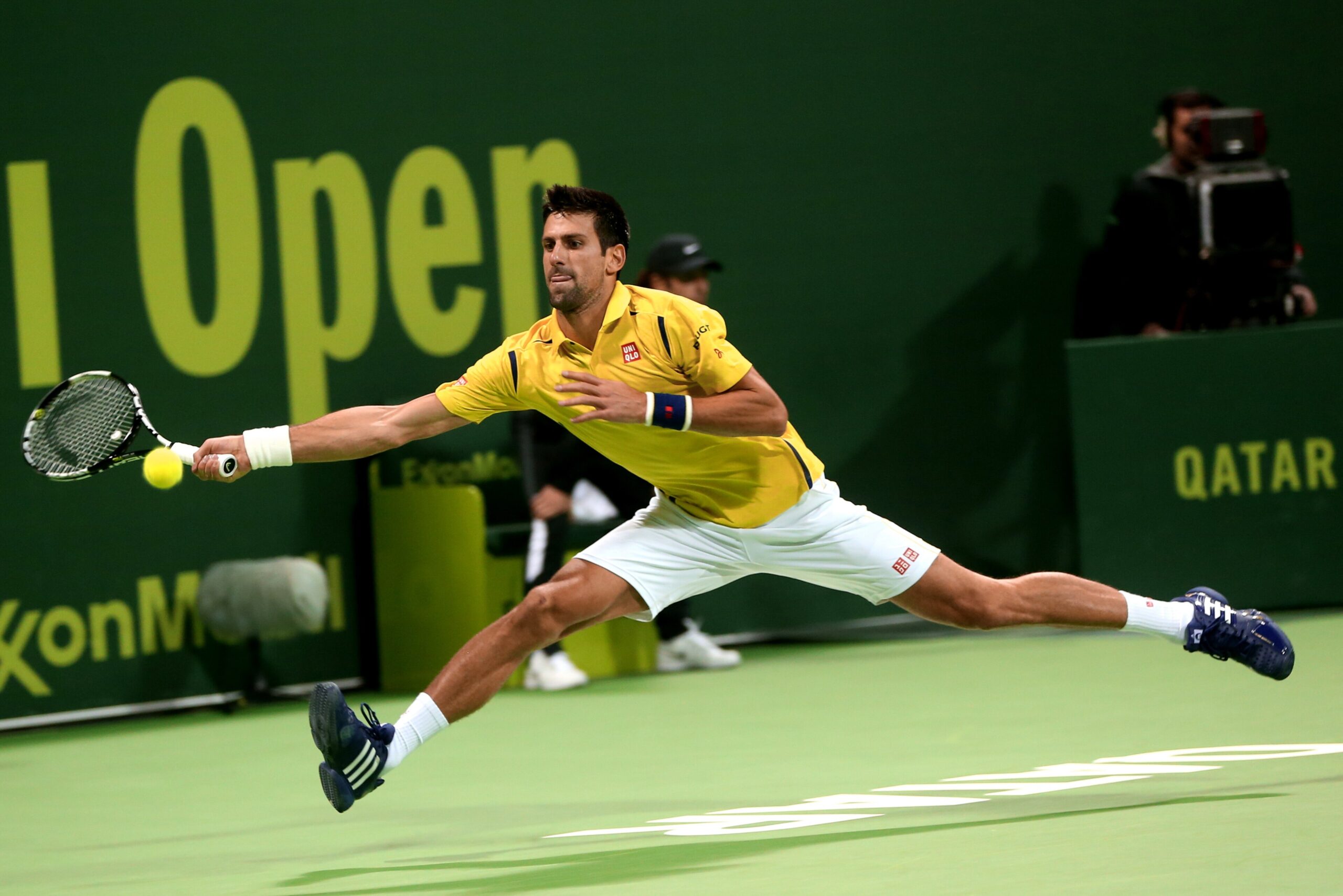 Novak Djokovic at Qatar Open.