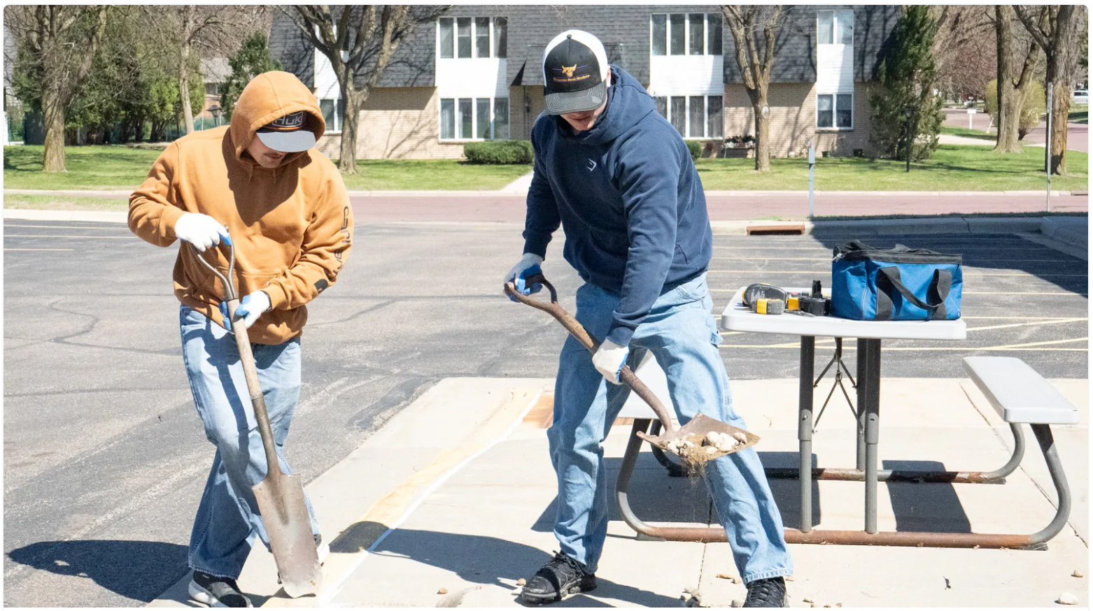 Students took over Mankato Saturday where they all volunteered in several projects as part of Maverick Day of Service.