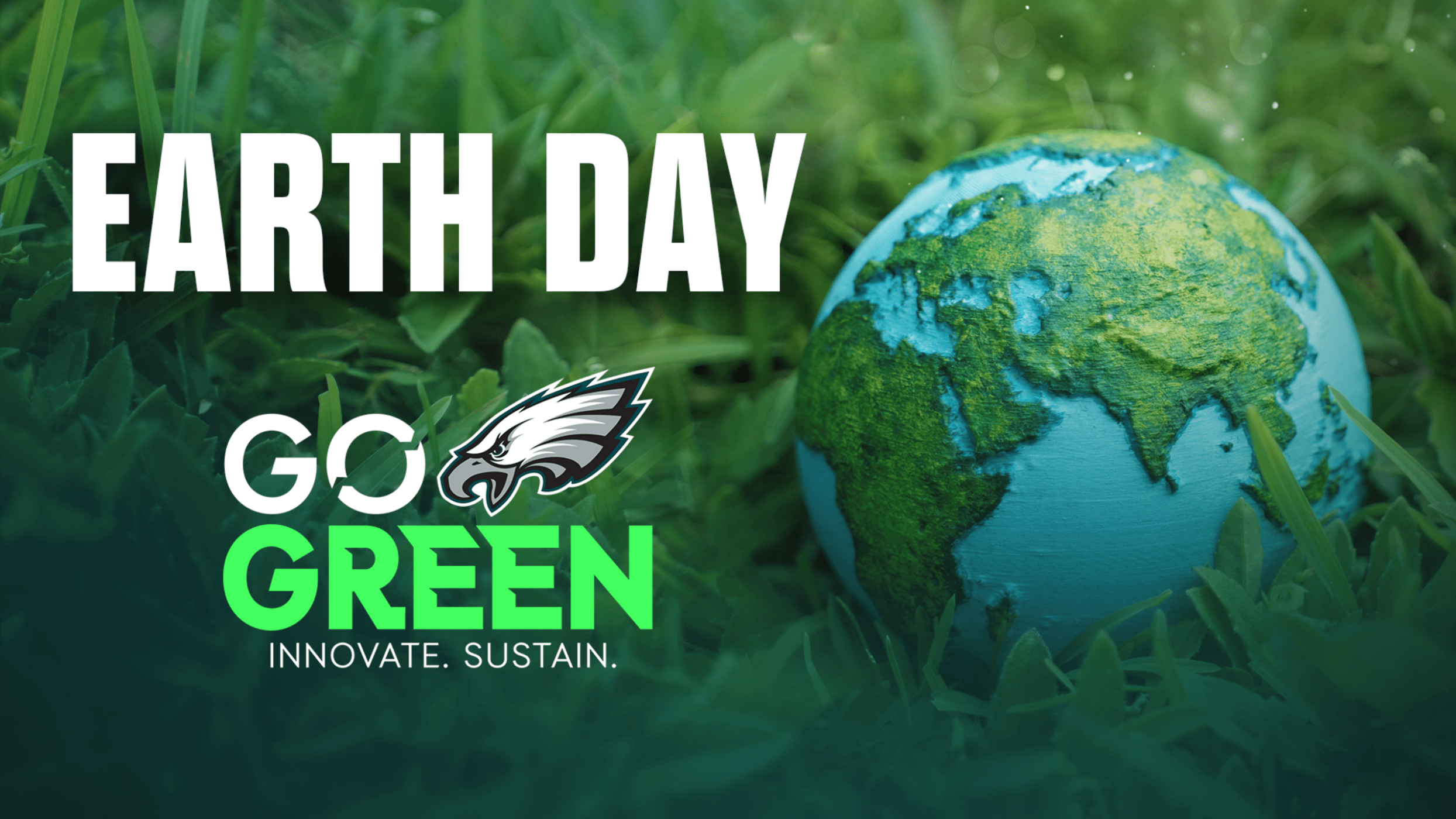 Walk into Lincoln Financial Field or the Jefferson Health Training Complex, and it's hard to miss the Eagles' emphasis on sustainability.