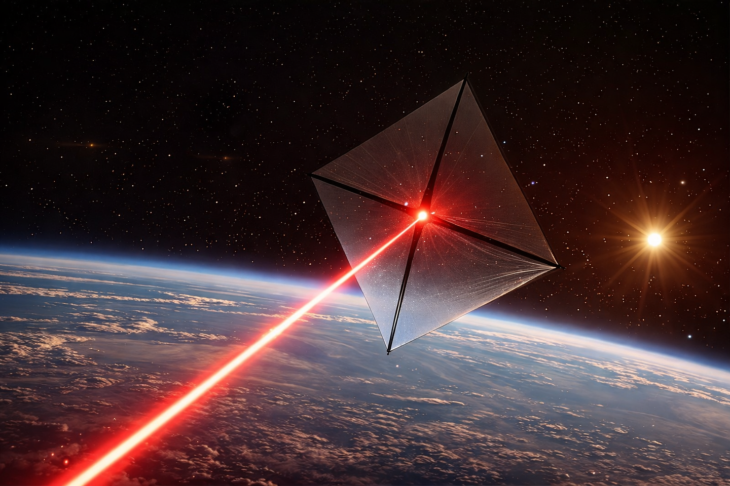 Graphene aerogels shot forward under laser light in microgravity, hinting at fuel-free propulsion for future spacecraft.