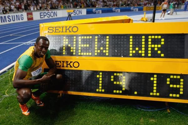 Gout did not break Bolt’s senior world record of 19.19, set in 2009