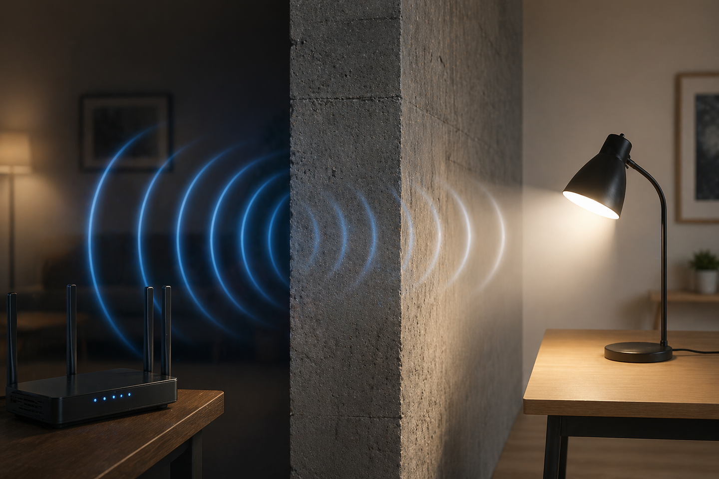 Why walls stop visible light but often let Wi-Fi through comes down to how electrons absorb energy.