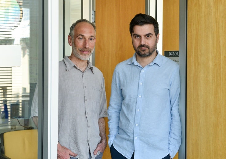 David Reich (left), Ali Akbari (right), and colleagues studied thousands of ancient genomes from West Eurasia.