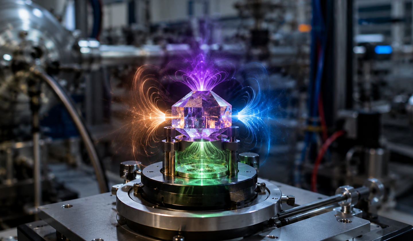 A magnetoelectric crystal stores four stable magnetic states, hinting at future memory beyond binary computing.