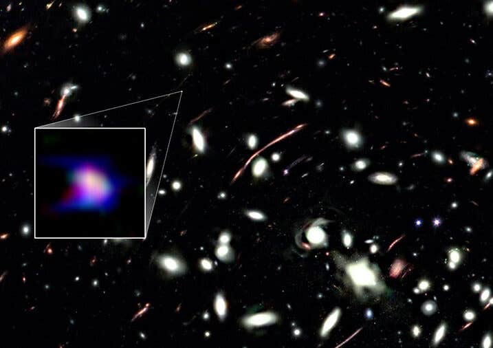 Revealing the Nature of the Ultra-Faint Galaxy LAP1-B through a Giant "Gravitational Lens"