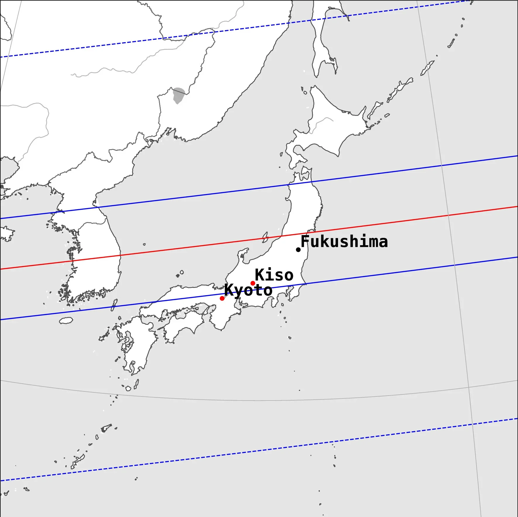 Prediction map of the 2002 XV93 stellar occultation event on 10 January 2024.