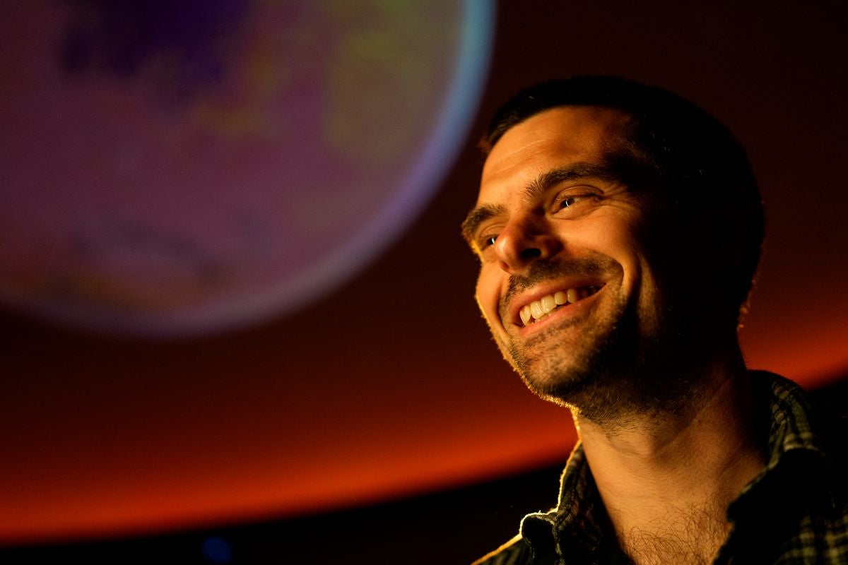 Christopher Fowler, a WVU planetary scientist, is part of a NASA research team that analyzes data collected from Mars by the twin satellites of the MAVEN mission.