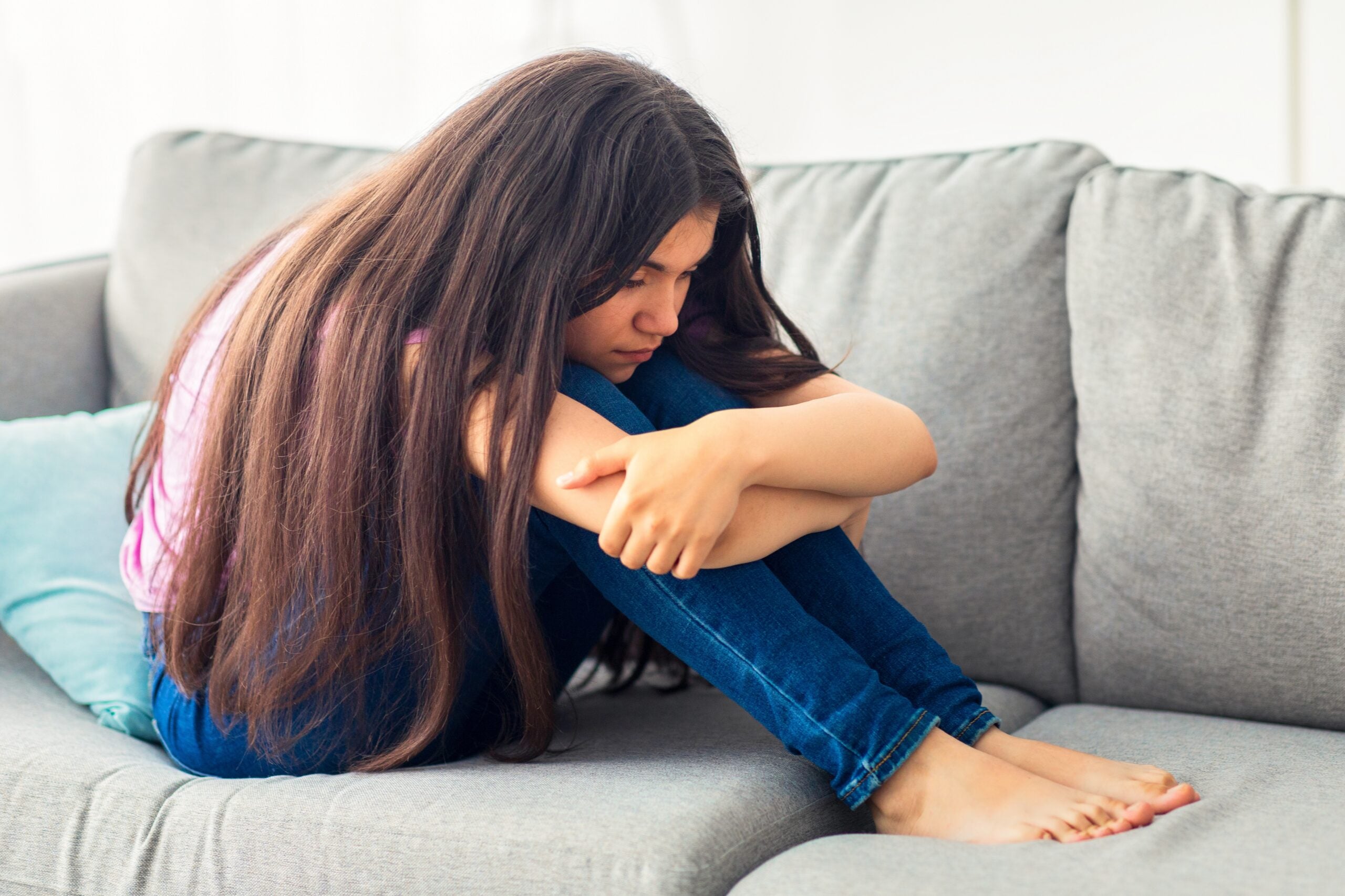 One study focused on girls between about 7 and 12 years old in stressful situations.