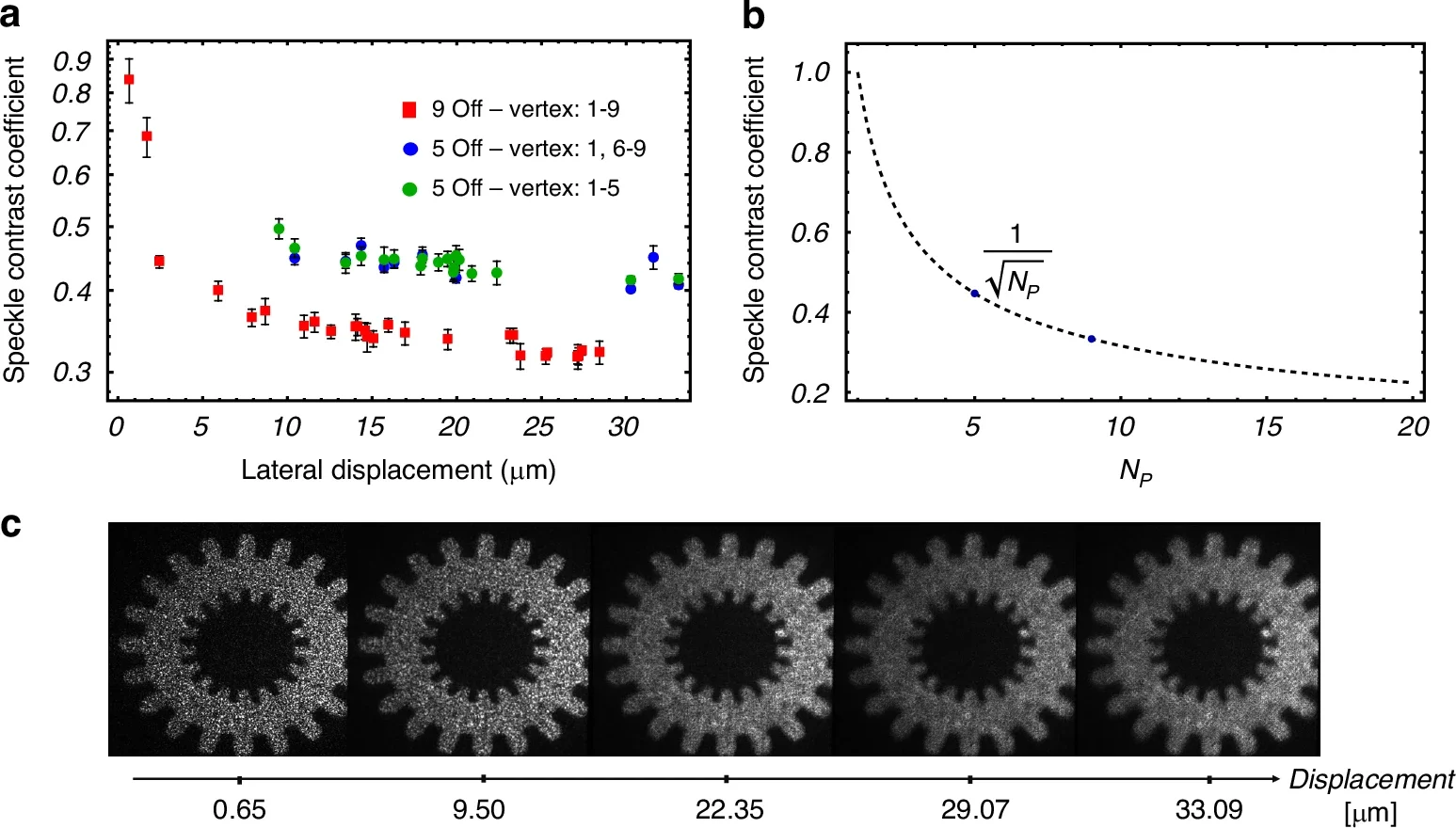 Evaluation of the speckle noise reduction technique.