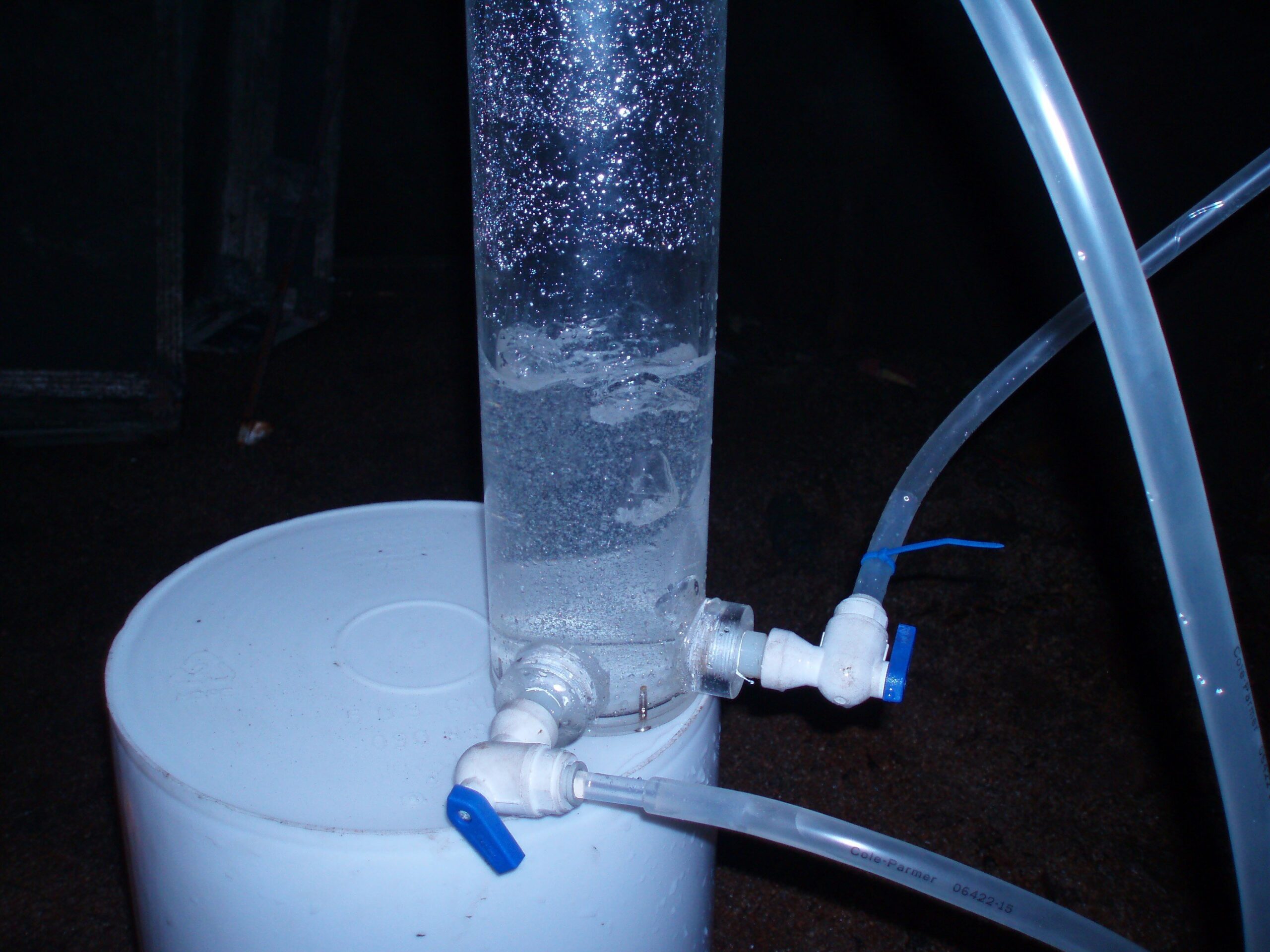 Natural hydrogen visible as gas bubbles separating from groundwater discharging from rocks of the Canadian Shield.