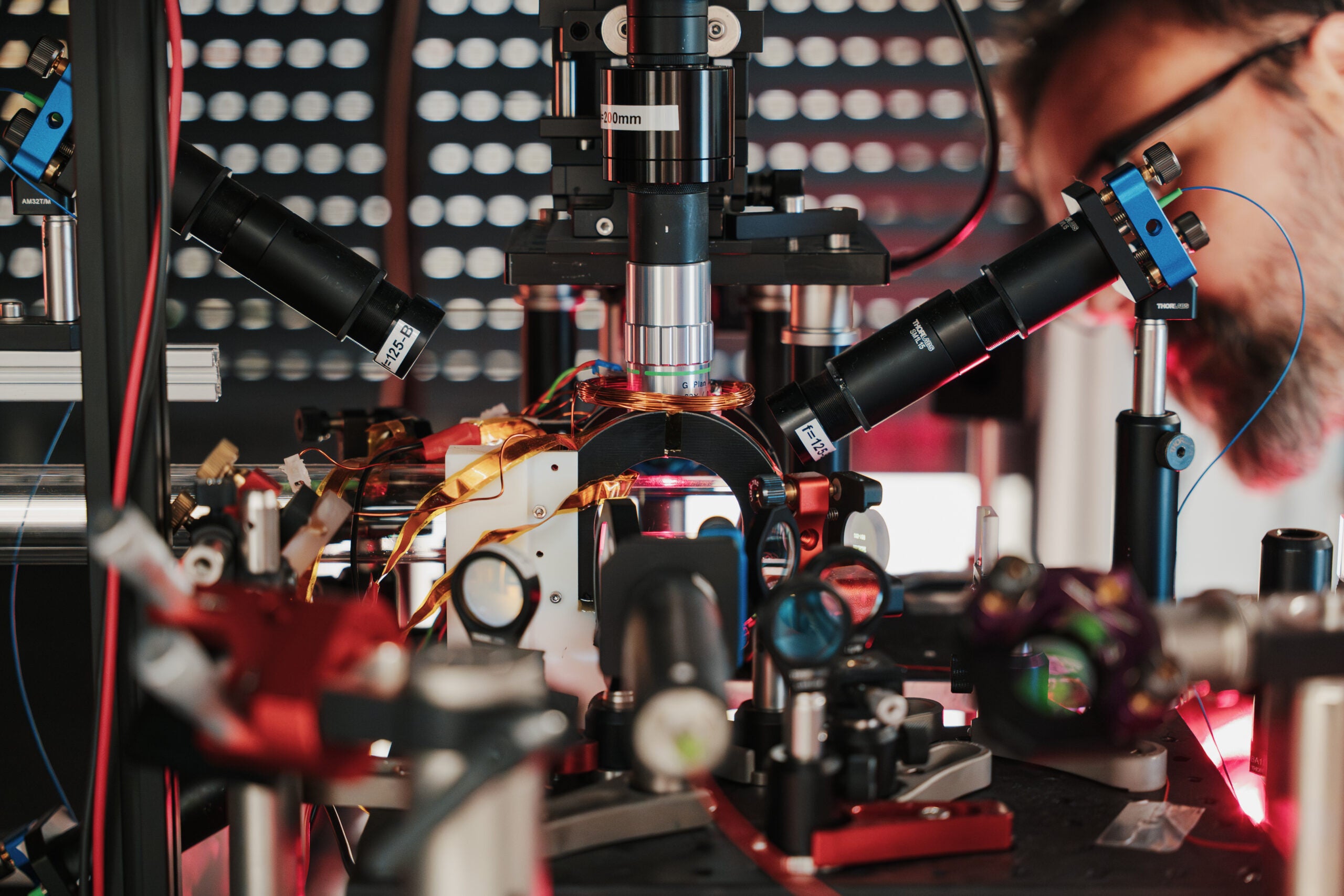 The University of Birmingham experiment to trap and cool rubidium atoms close to absolute zero.  