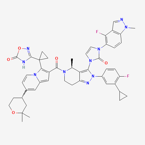 Chemical structure of Elecoglipron. 