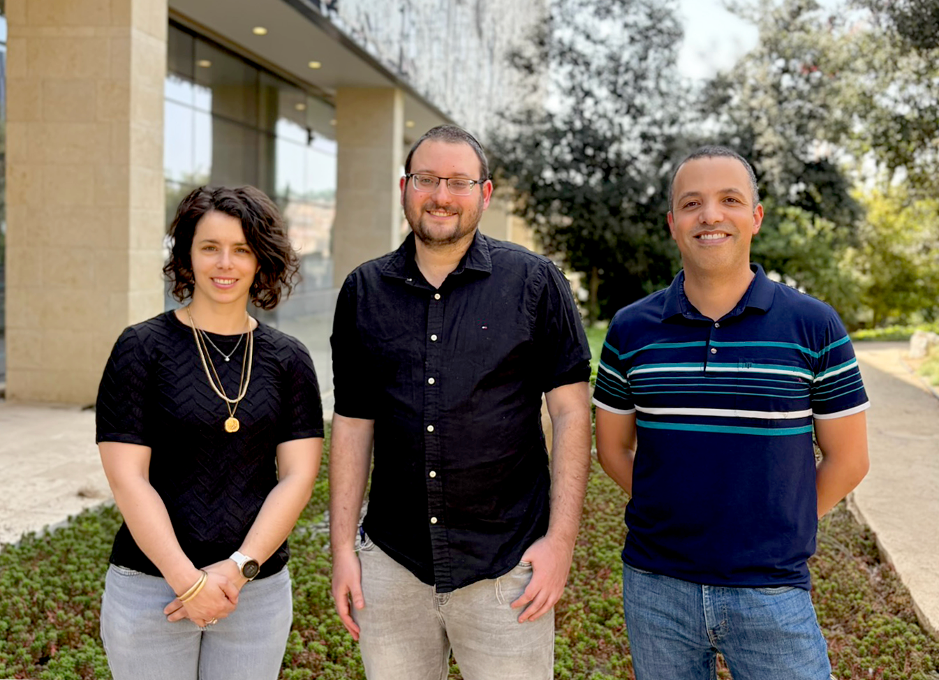 This project was led by (from left to right): Dr. Marva Bergman, Dr. Eitan Moses, and Prof. Itamar Harel.