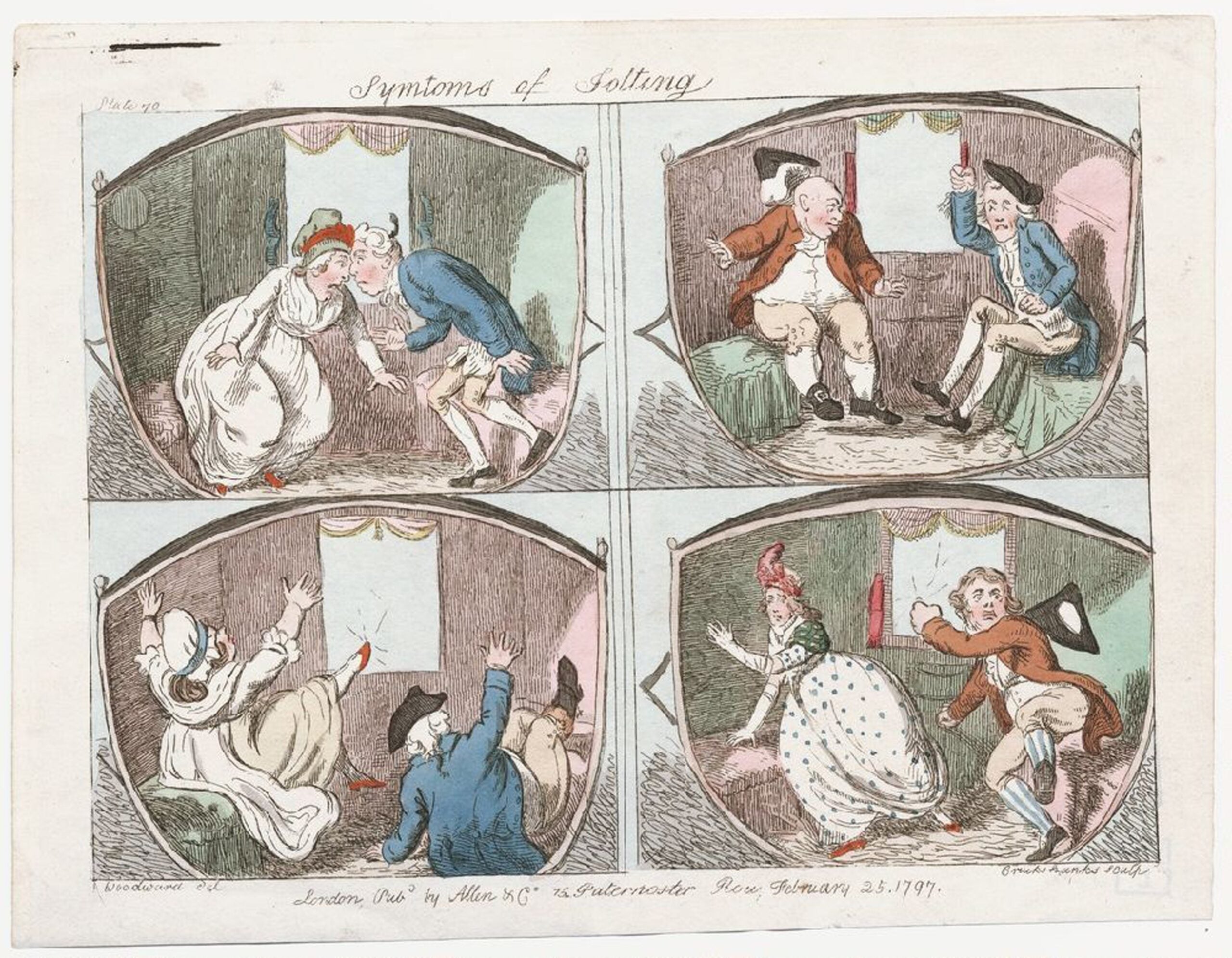 Symptoms of jolting, George Woodward, Eccentric Excursions or Literary and Pictorial Sketches of Countenance, Character and Country in Different Parts of England and South Wales