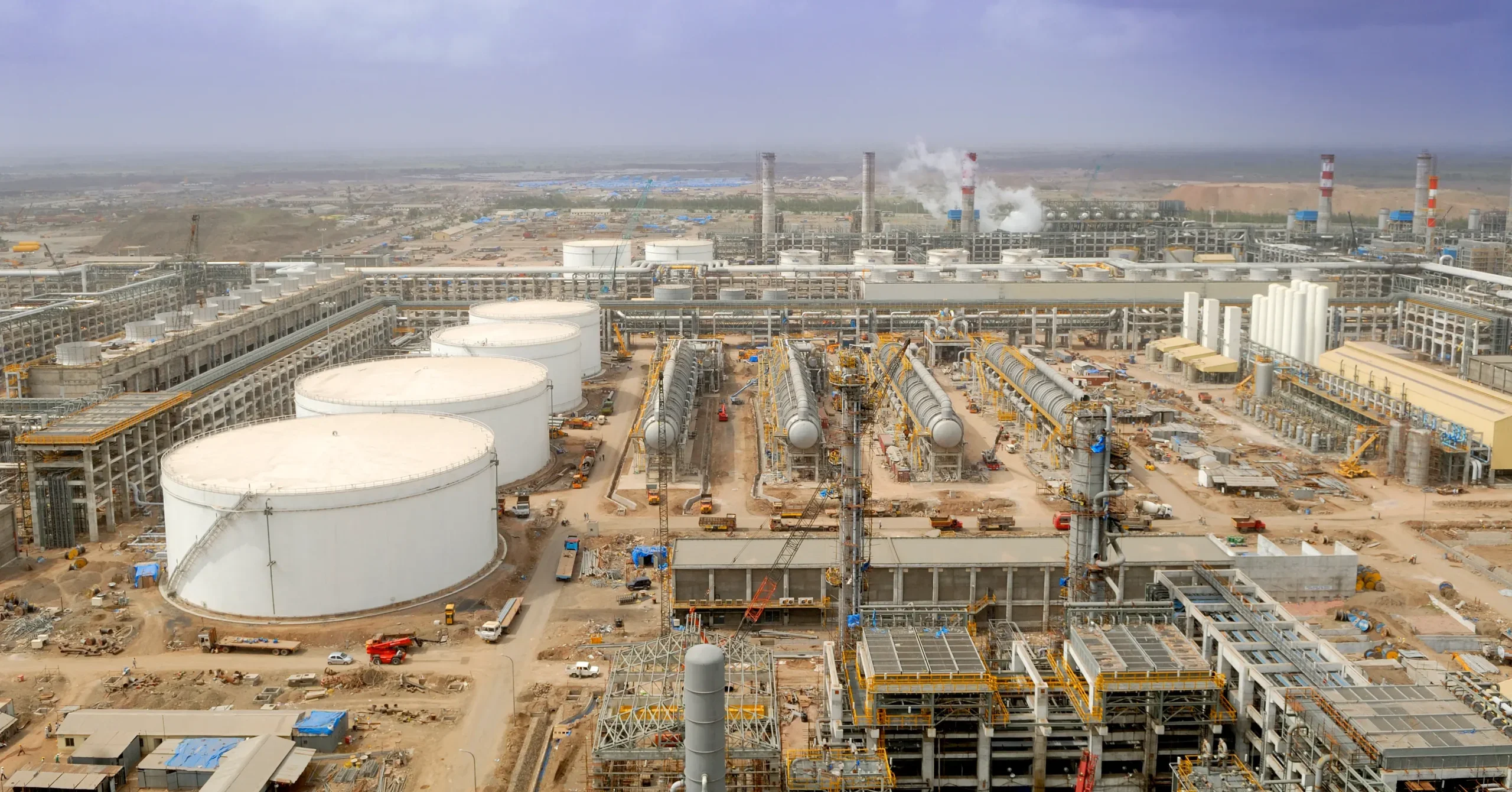Eventually the crude reaches one of the world's massive oil refineries. These industrial complexes operate around the clock and process hundreds of thousands of barrels every day.