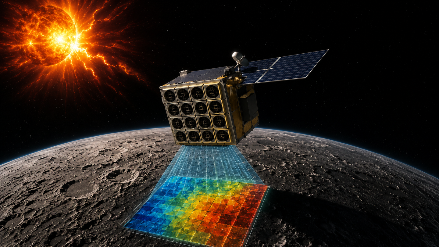 Simulations show a compact X-ray telescope could map the Moon’s surface chemistry in as little as one to two years.