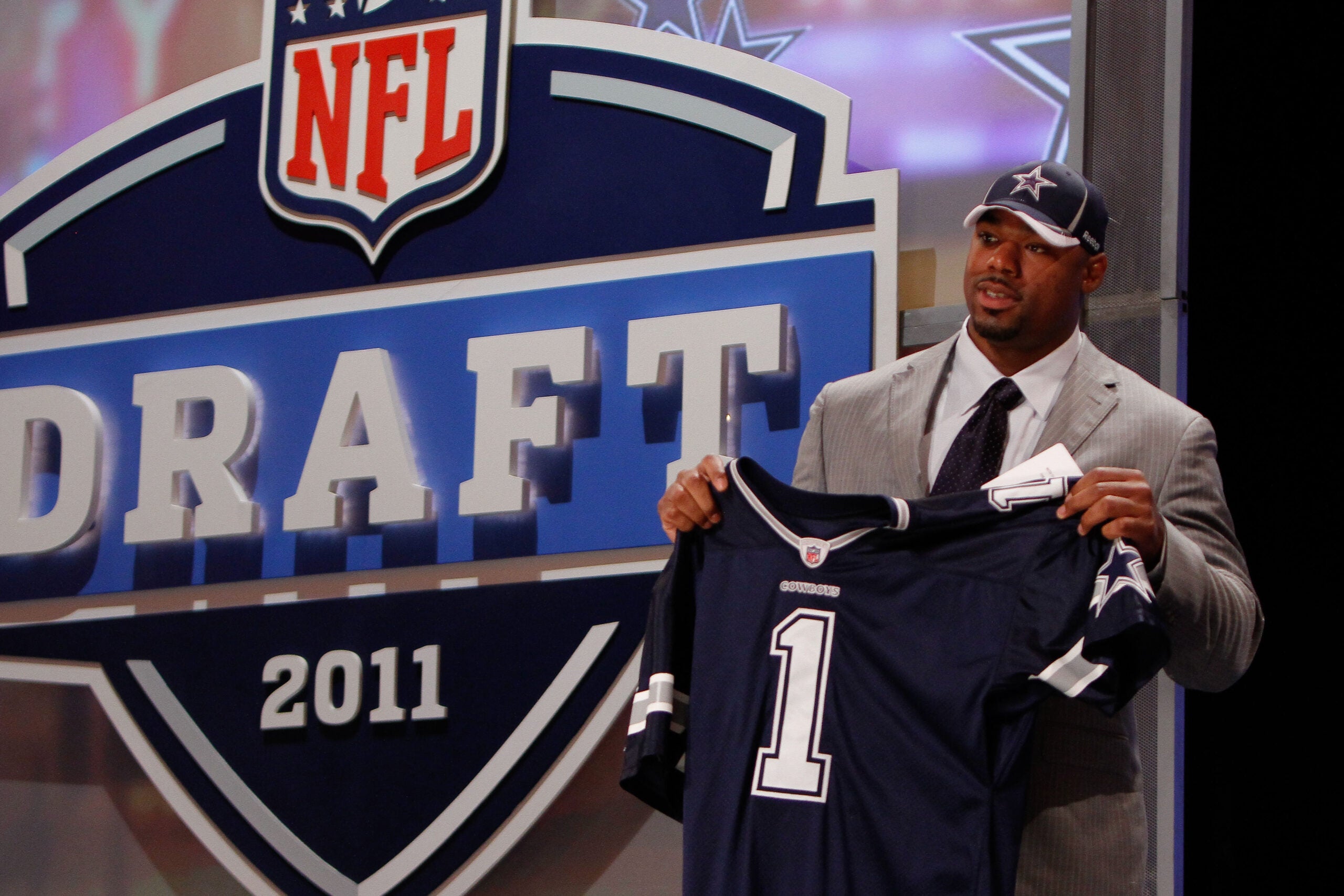 Tyron Smith is introduced as the ninth pick to the Dallas Cowboys in 2011. 