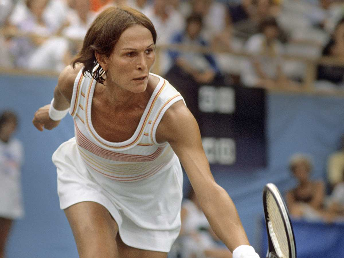In 1977, Renee Richards competed in women’s tennis as a trans woman and reached the doubles final in the US Open