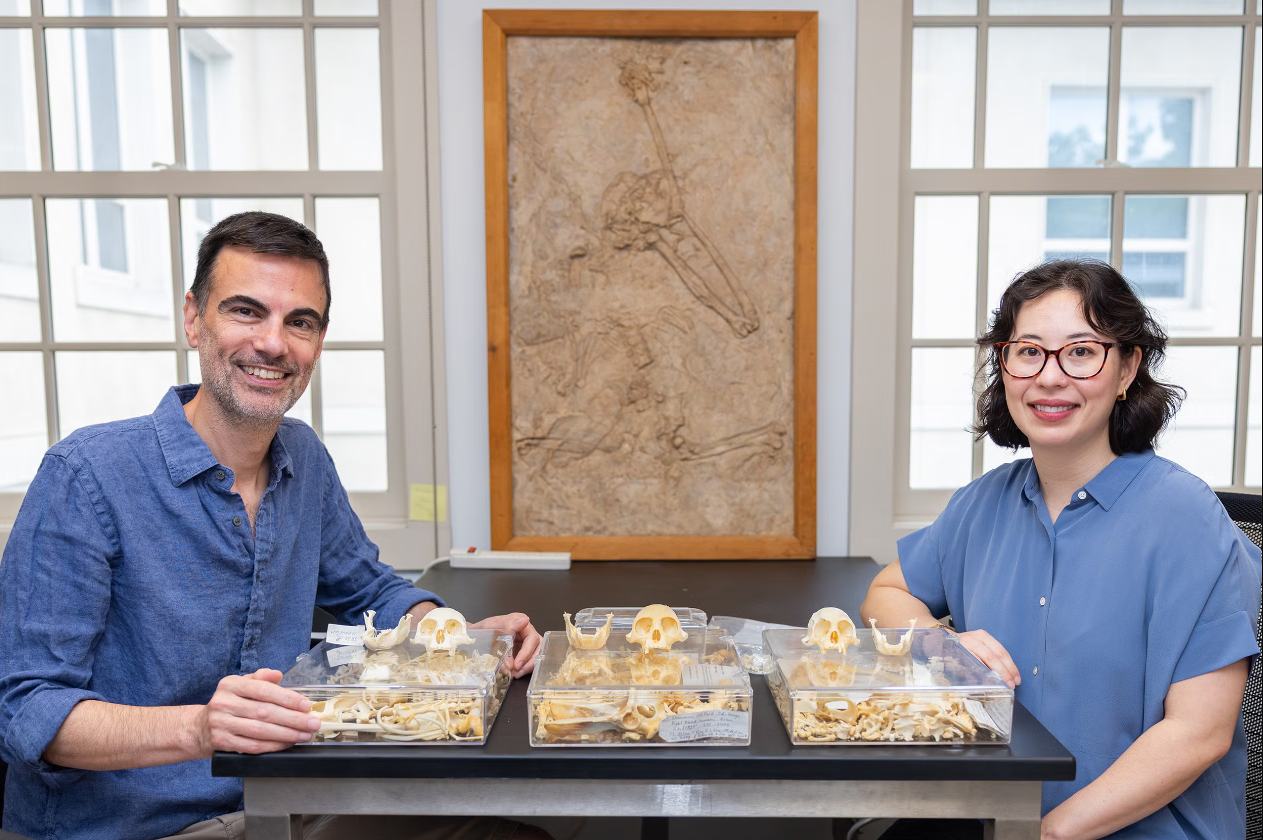 (L-R) Yale professor Eric Sargis and Julia Arenson, Yale postdoctoral fellow. 