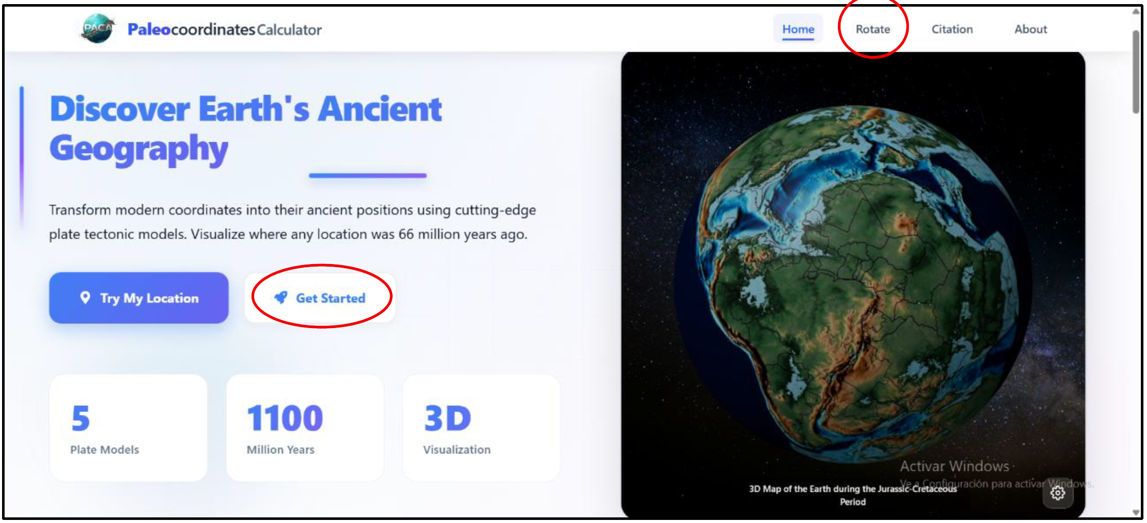 This innovative tool, the Paleocoordinates Calculator (PACA), will help to overcome the technological barrier to facilitate access to high-quality paleogeographic reconstructions.