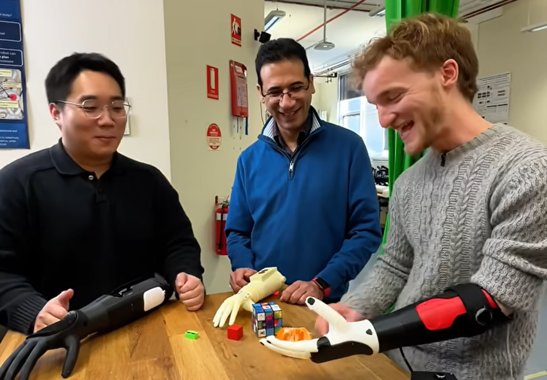 The Meablex adjustable bionic arm uses soft robotics and magnetic sensors to improve comfort, safety, and control.