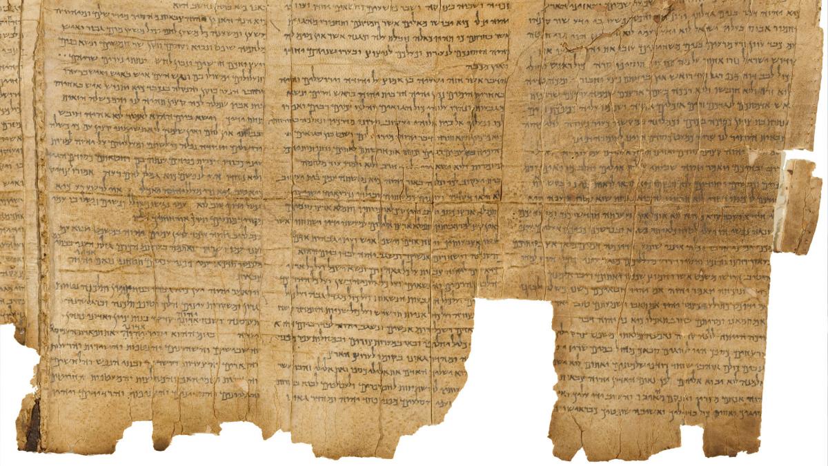 The Dead Sea Scrolls are ancient manuscripts that were discovered between 1947 and 1956 in eleven caves near Khirbet Qumran, on the northwestern shores of the Dead Sea.