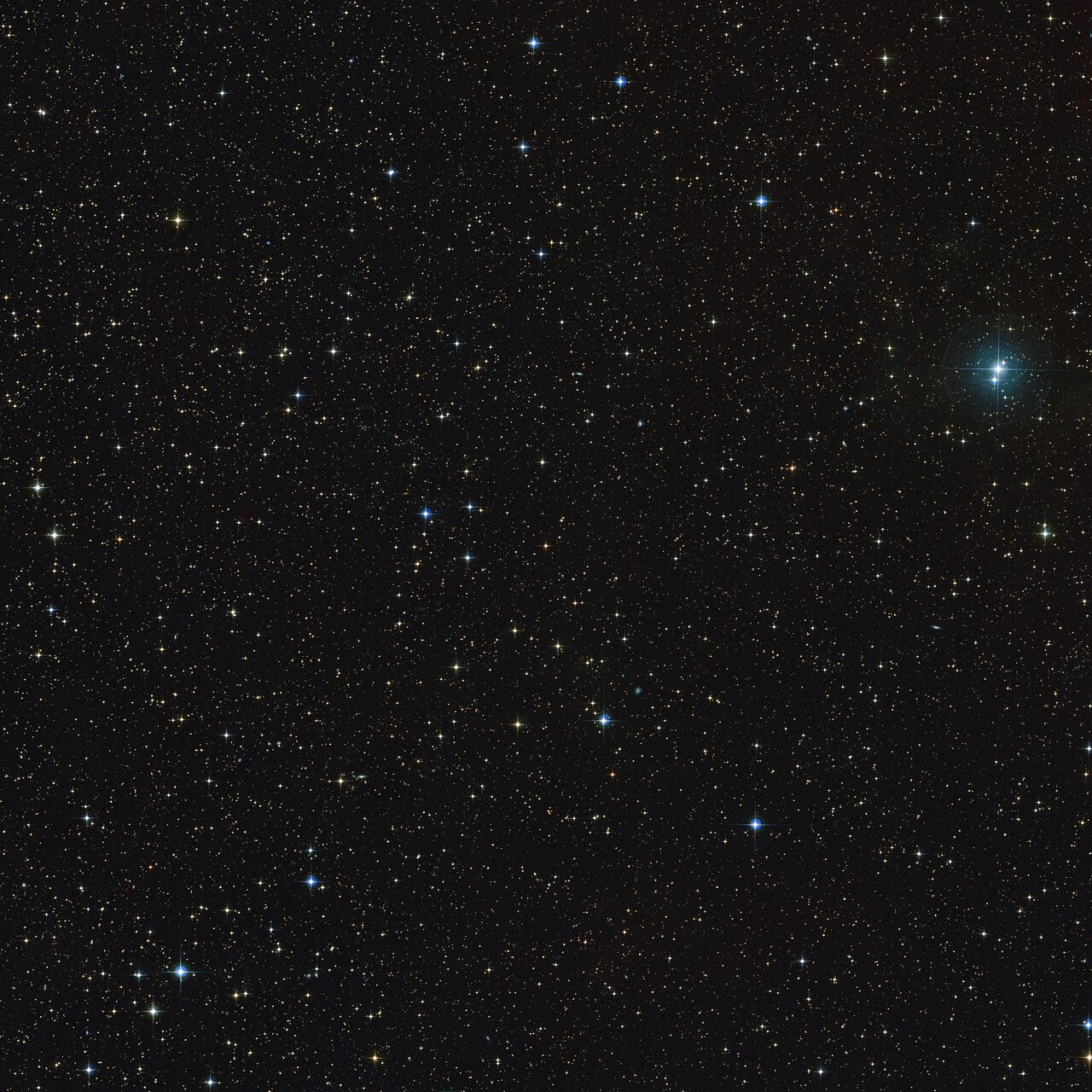 This image shows the region in the sky around CD-35 2722, a star orbited by a brown dwarf, which is itself orbited by an object at least as massive as Jupiter.