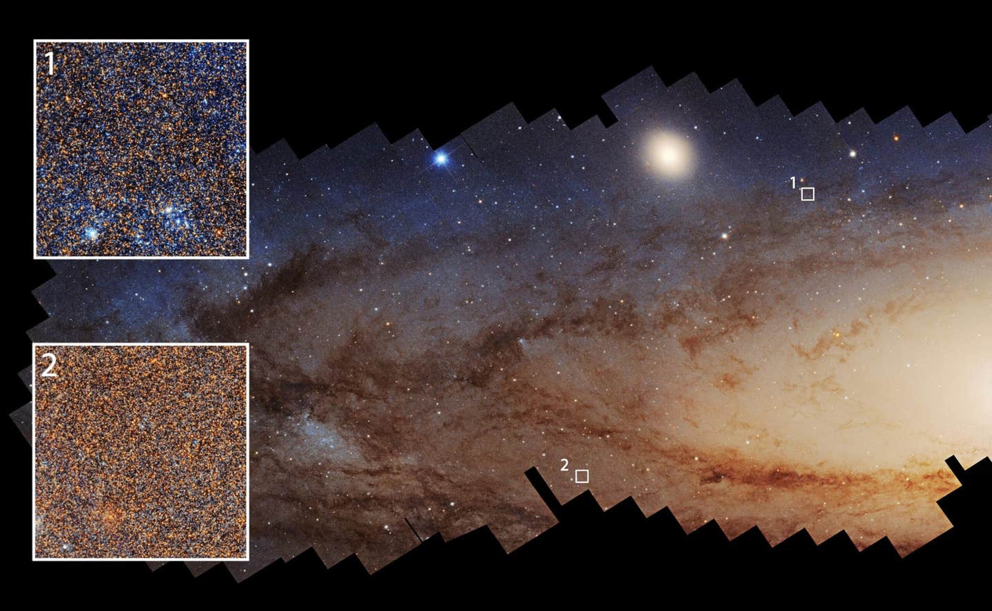 NASA’s Hubble Space Telescope has provided a detailed view of millions of stars in the Andromeda galaxy.