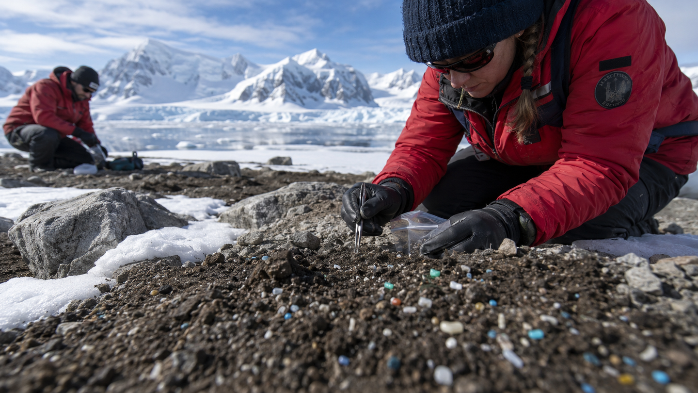 Nanoplastics in Antarctic soil reveal how plastic pollution reaches the remote McMurdo Dry Valleys through local and long-range sources.