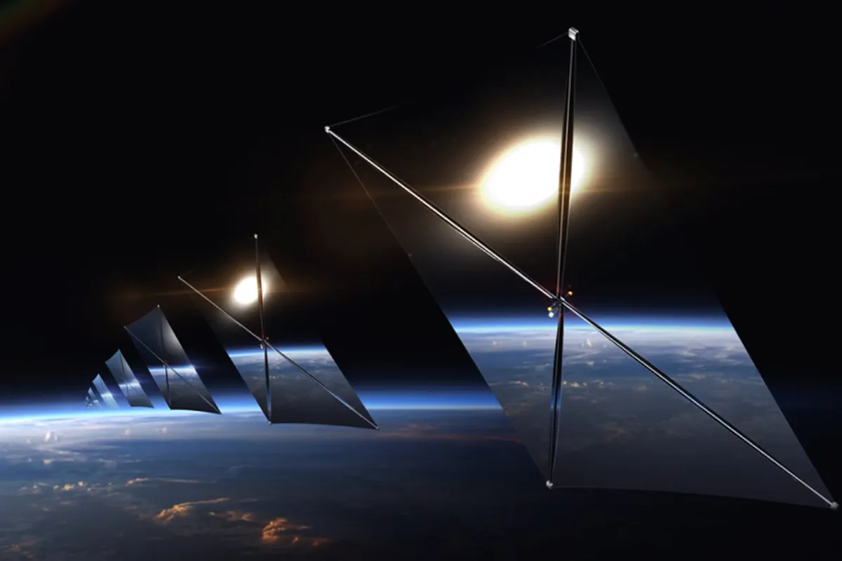 Reflect Orbital's plan for a constellation of mirror satellites stretching around the Earth. 
