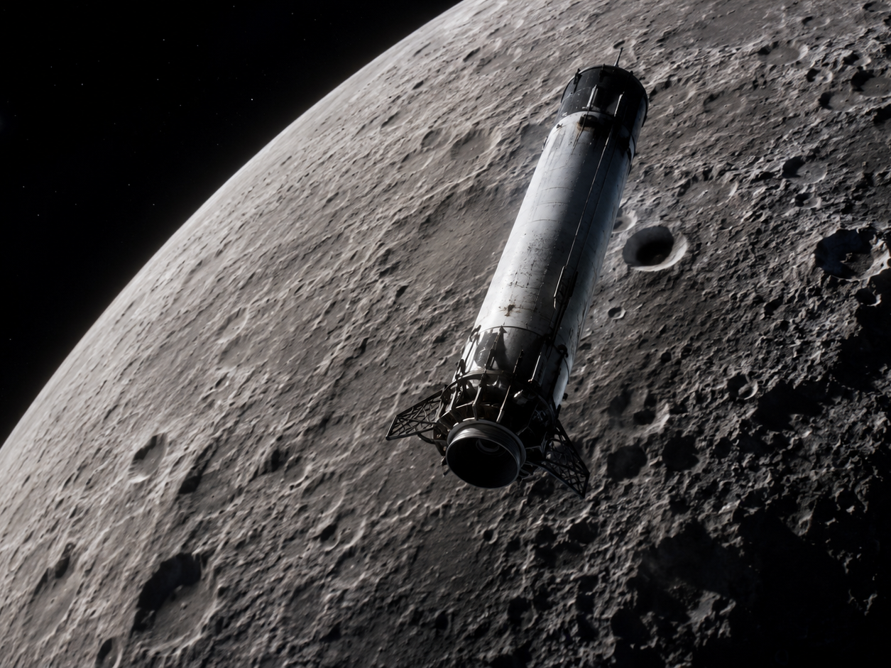 SpaceX Falcon 9 rocket stage is about to slam into the Moon on