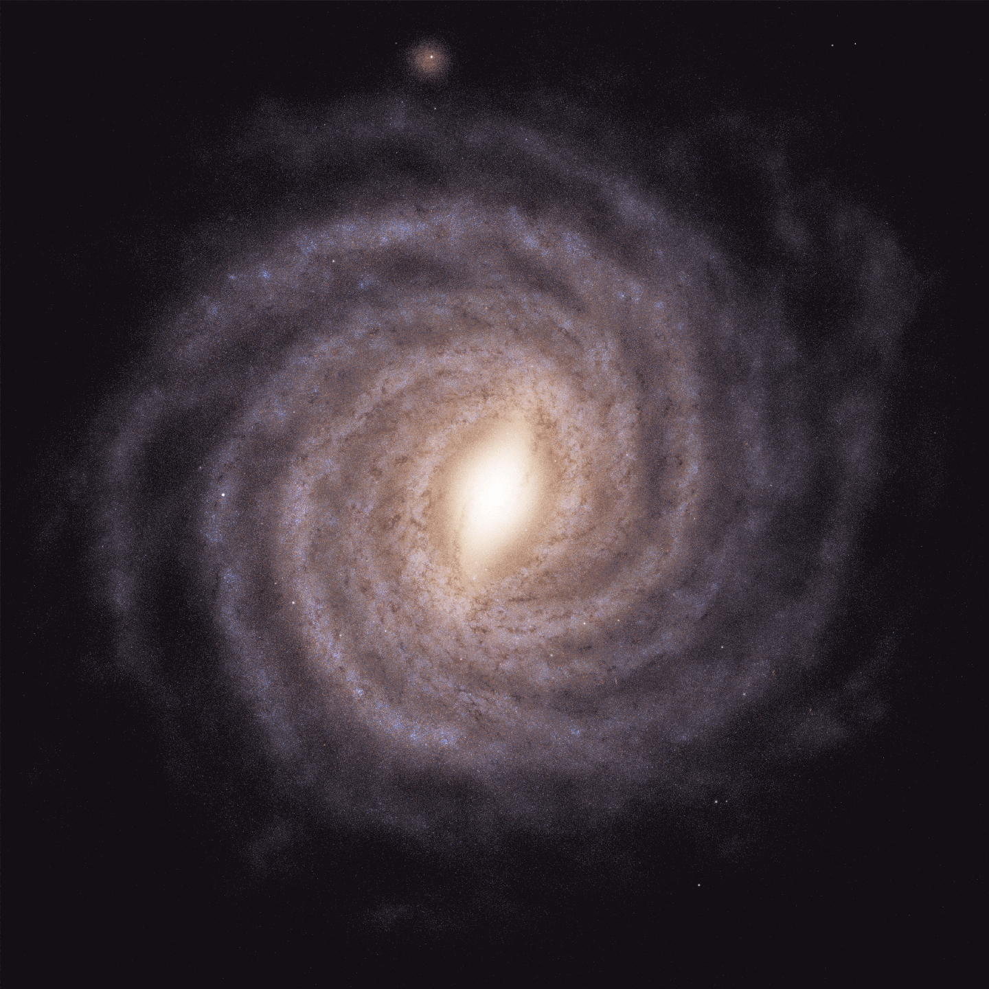 This artist’s impression depicts the structure of our galaxy, the Milky Way, based on data from ESA's Gaia and illustrates how scientists have revised the position of its outer arms thanks to observations from ESA's XMM-Newton and NASA's Chandra.