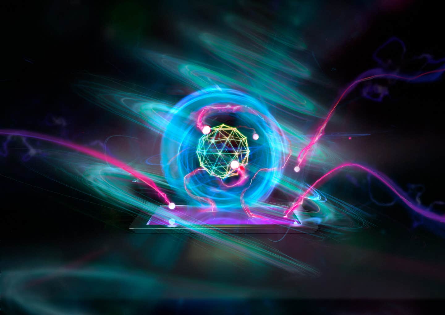 Artistic impression of a superconducting quantum heat engine. Aalto University researchers built the first cyclic quantum heat engine in a superconducting circuit, extracting real work from heat in a single qubit near absolute zero.