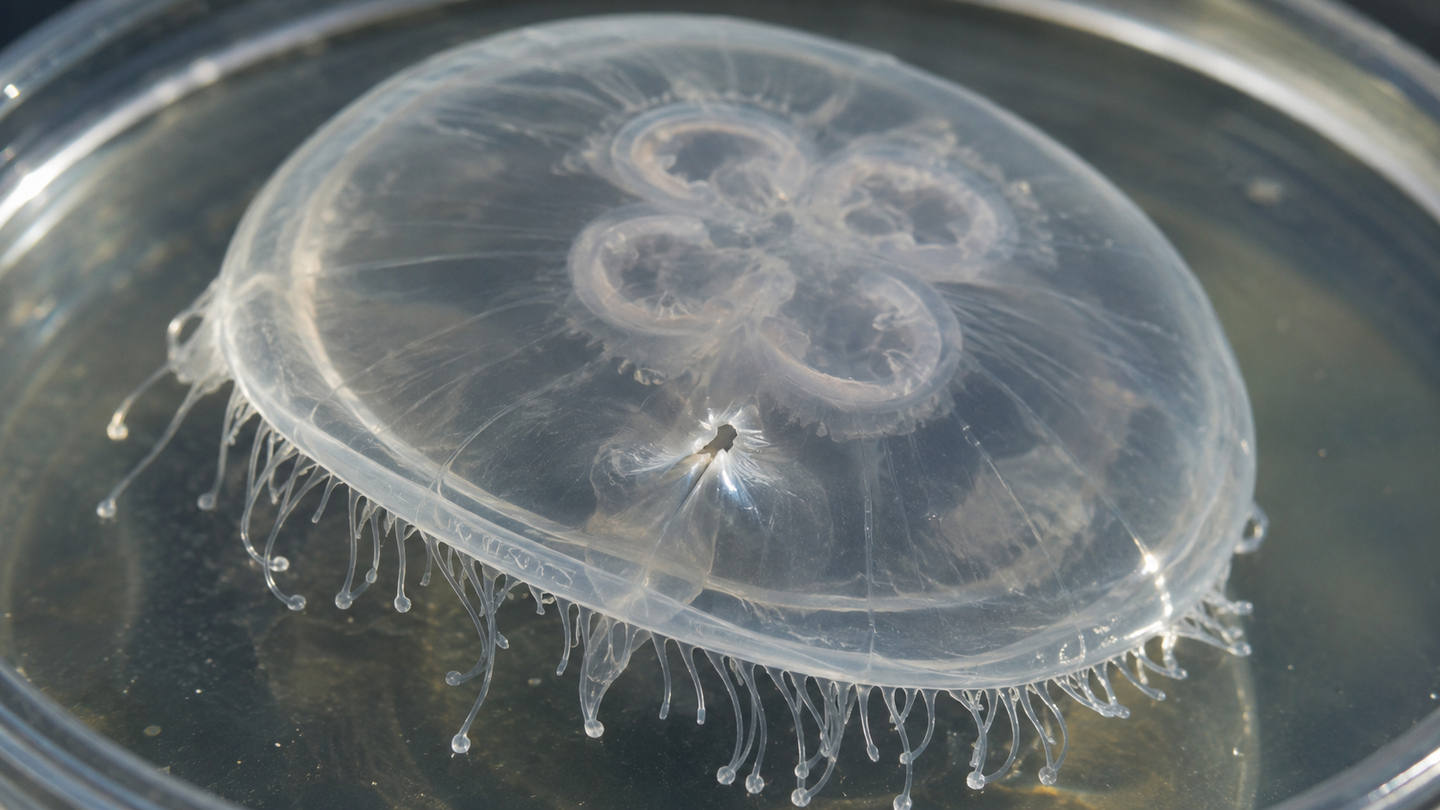 Transparent jellyfish reveal how epithelial wounds switch between crawling, contraction, and group movement to heal fast.
