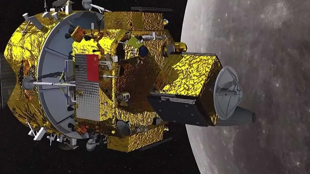 Artist’s rendering of China’s Chang’e 7 mission exploring the Moon.