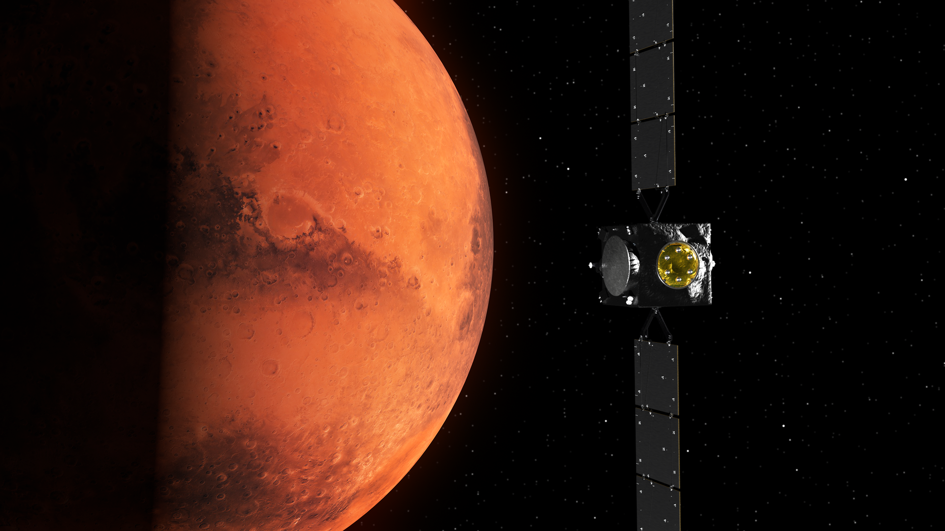 Hera will perform a swingby of Mars in March 2025 as a way of gathering extra momentum on its way to the Didymos binary asteroid system. The spacecraft will fly within the orbits of both Martian moons Deimos and Phobos