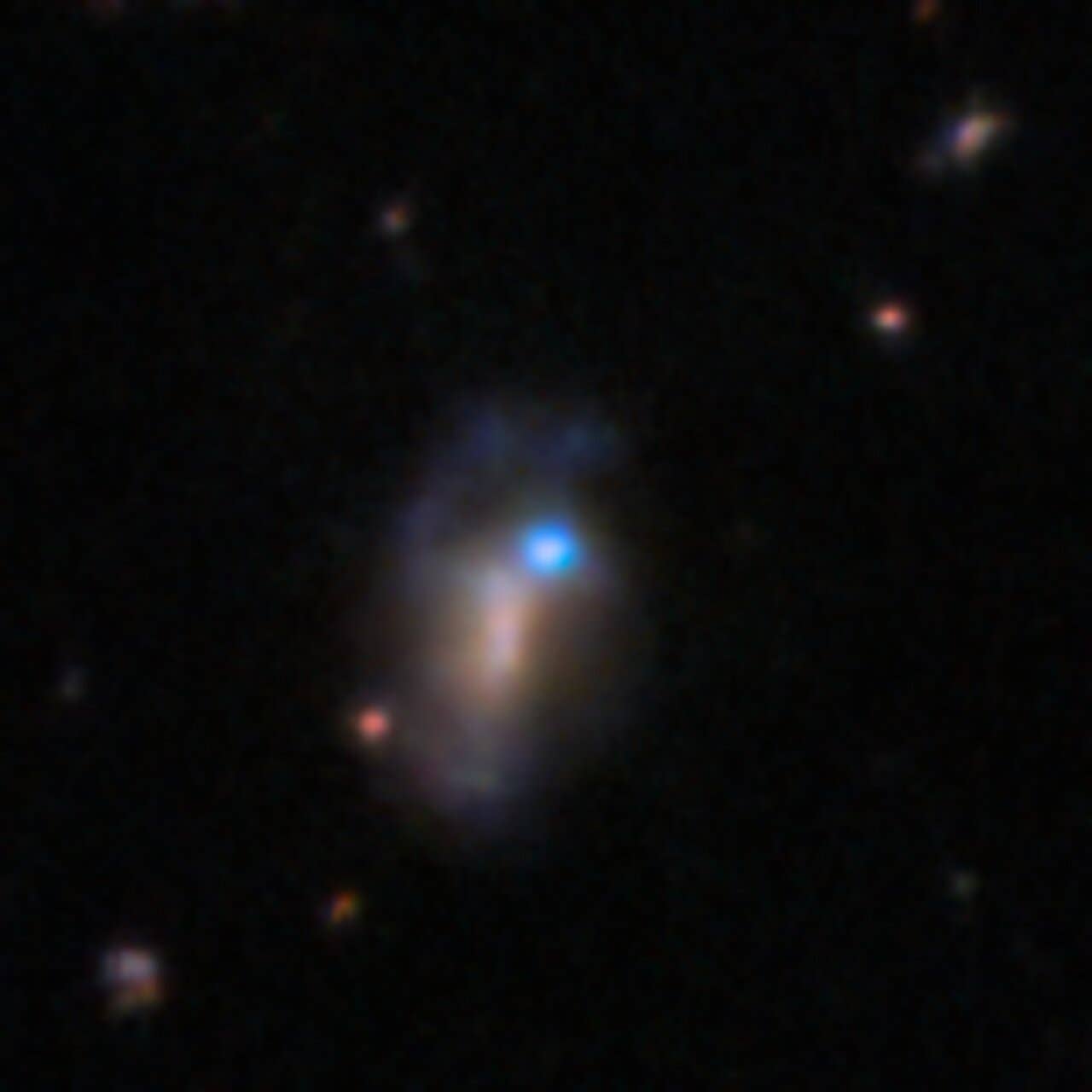 This image shows the host galaxy of the recently detected supernova SN 2026gzf.