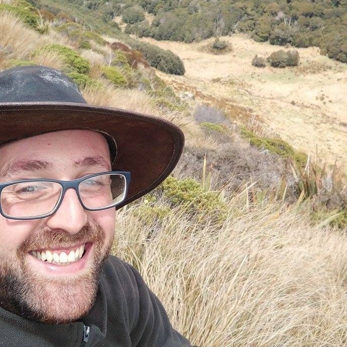 ARC Discovery Early Career Research Associate Dr Russell Bicknell in the field.