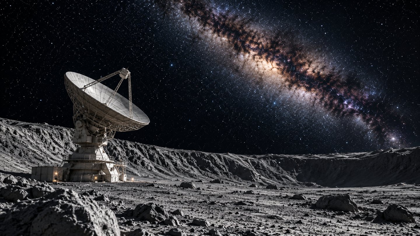 Radio telescopes on the Moon’s far side could detect ancient hydrogen and reveal the universe before the first stars formed.