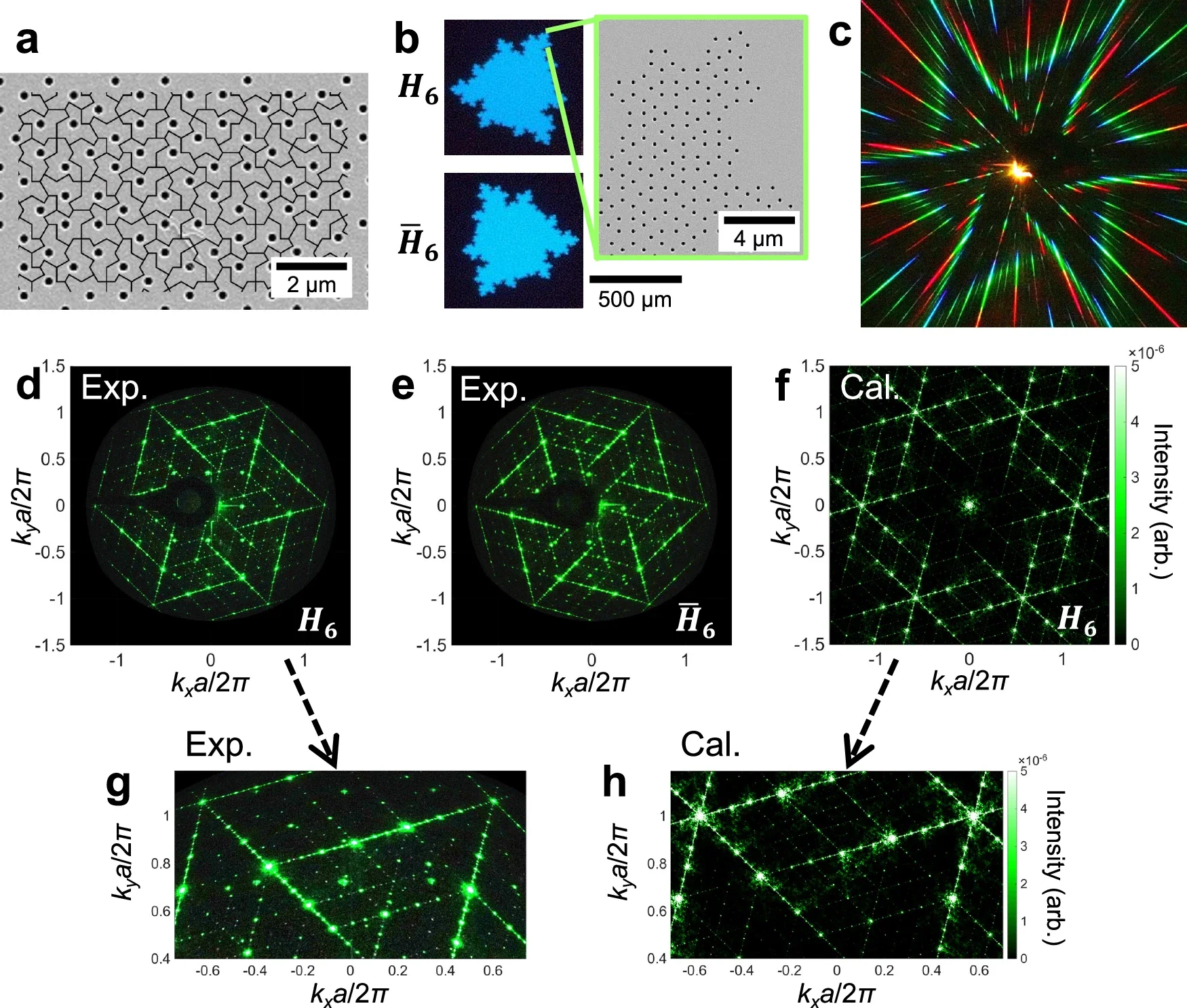 Chiral diffraction from the monotile quasilattice.