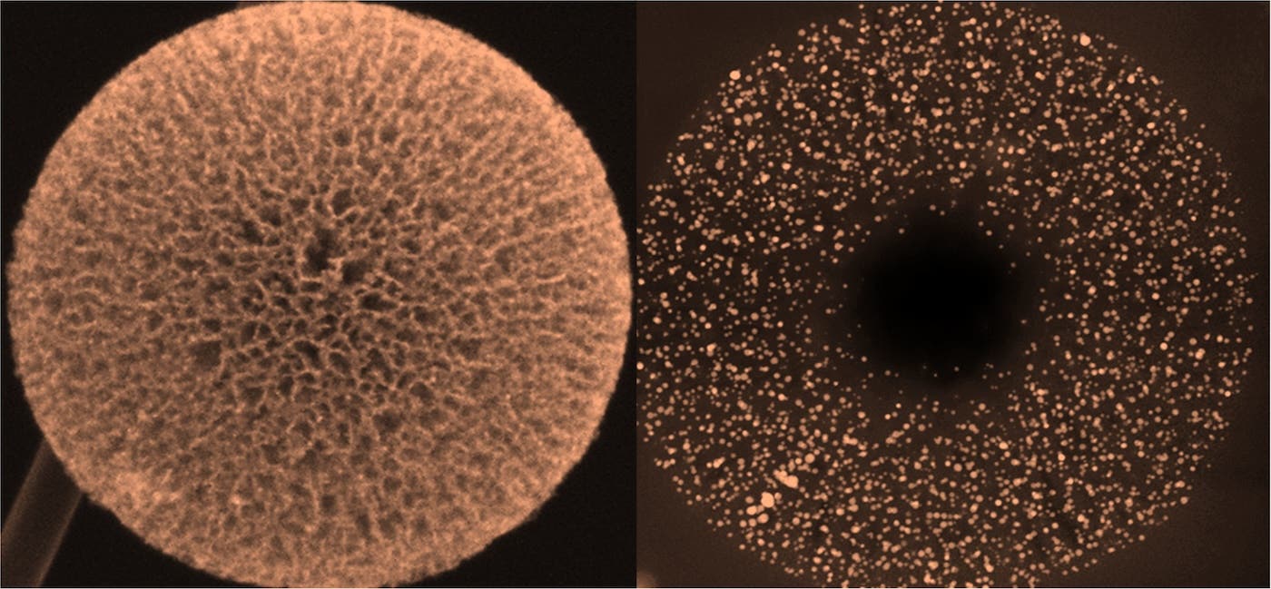 A fuel cell catalyst for data centers retained 82.5% performance after 150,000 cycles while using stable platinum-cobalt particles.