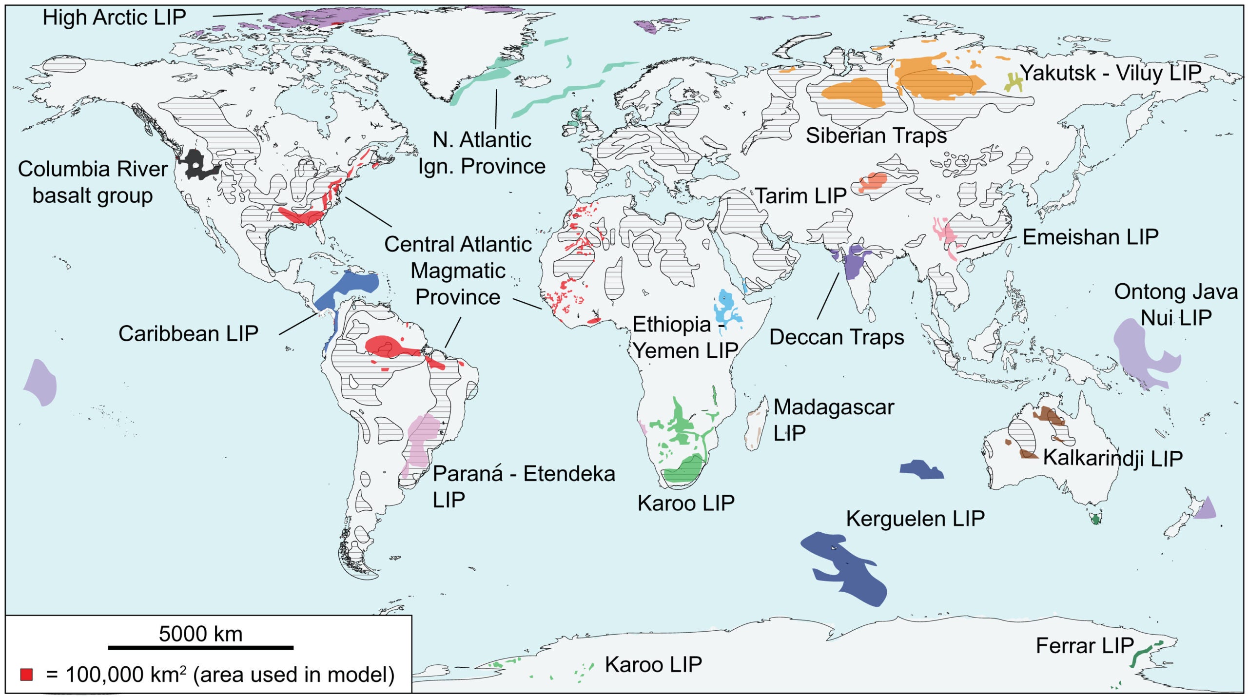 LIPs and shale basins.