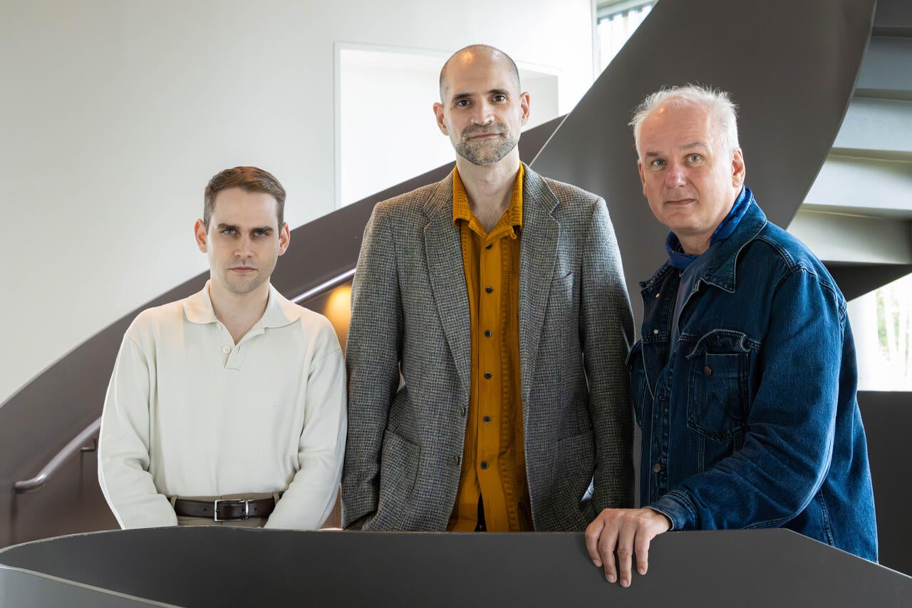 Daniel León-Periñán, Nikos Karaiskos, Nikolaus Rajewsky, creators of Malva. 