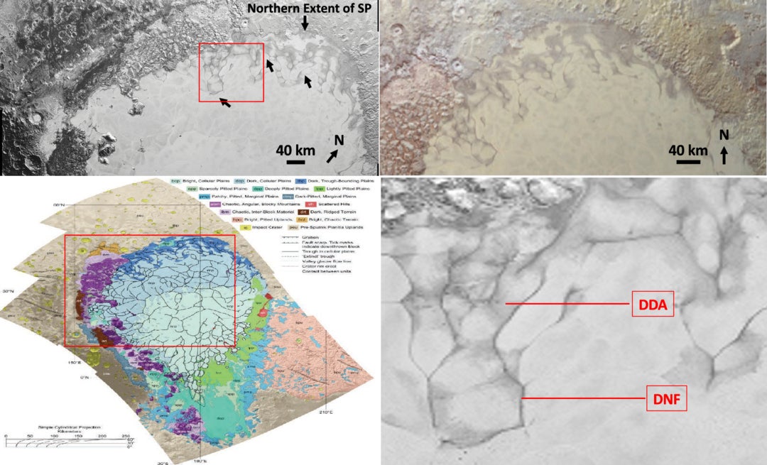 The northern and eastern portions of SP; north is to the top.