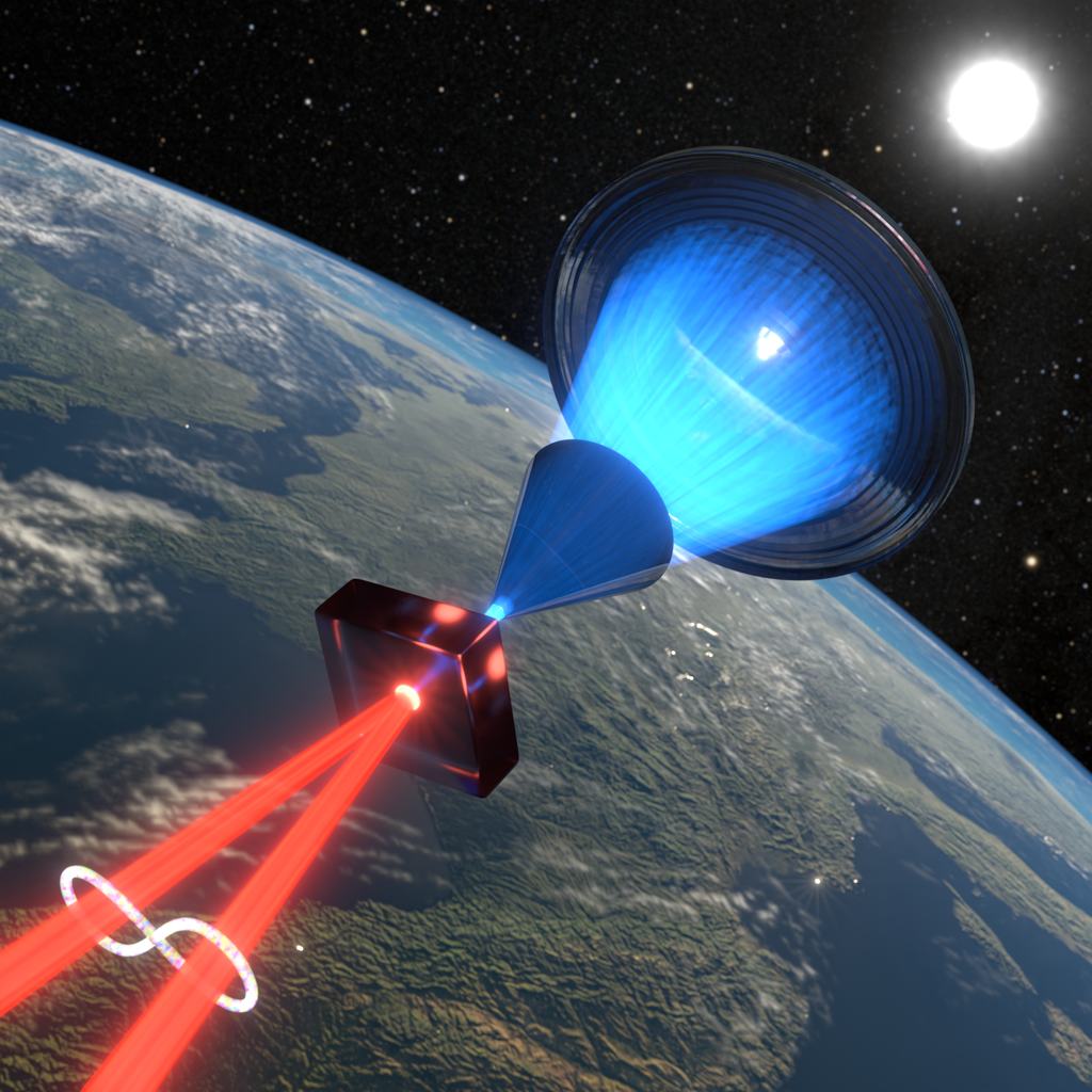 Researchers used a cone-shaped solar concentrator to generate entangled photons from sunlight, demonstrating a technique that could one day allow satellites to produce secure quantum encryption keys using the Sun as a natural light source.