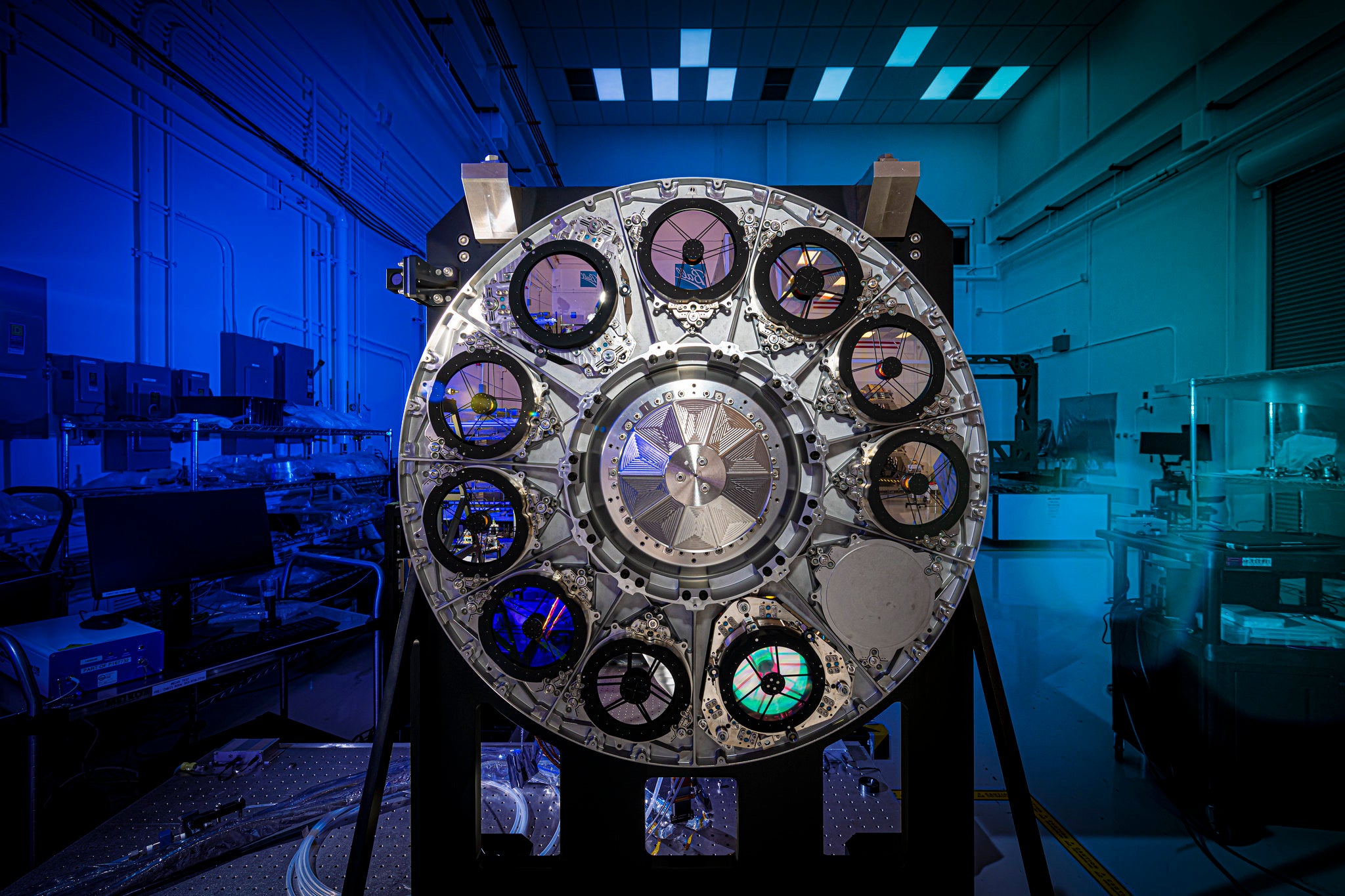 The element assembly wheel of the Nancy Grace Roman Space Telescope.