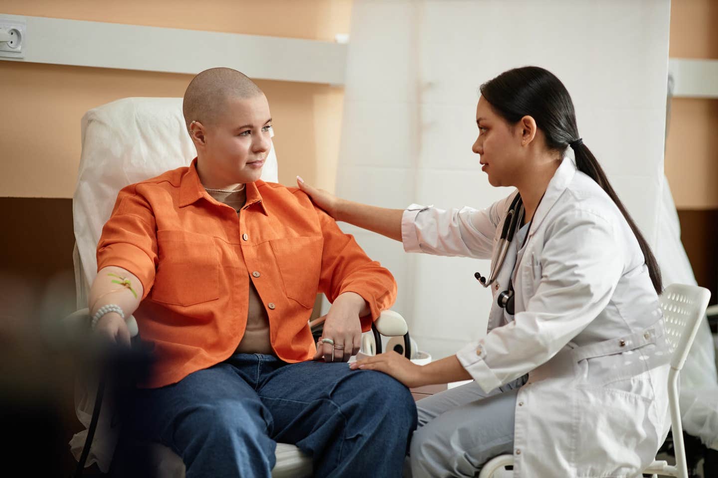 Researchers report promising results from a CRISPR-edited stem cell transplant designed to improve treatment for aggressive blood cancers.