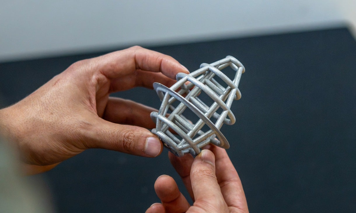 The 3D-printed buoy used in testing.