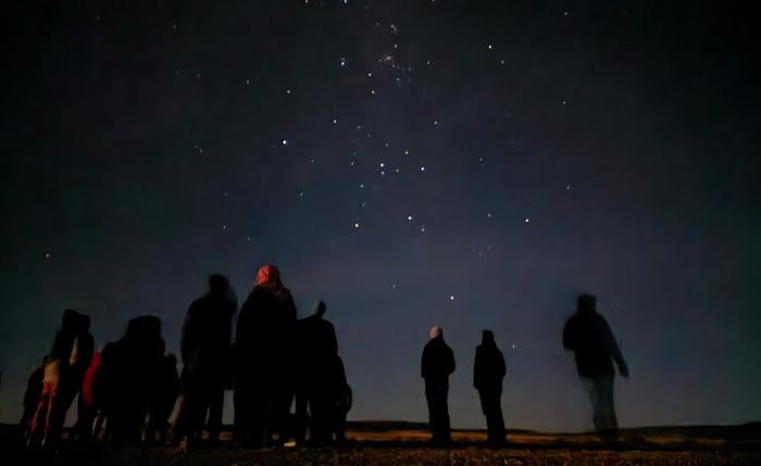 A photo taken during one of the meetings with the communities involved in the study.